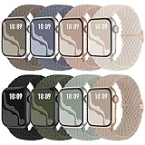 Braided Solo Loop Band 8-Pack Compatible with Apple