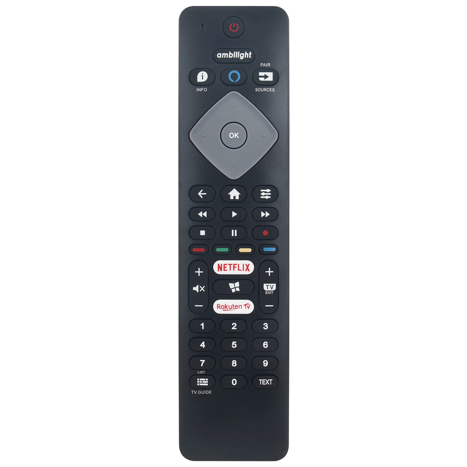 RC4154405-01R Replacement Voice Remote Fit for Philips 4K UHD LED Smart TV 43PUS7805/12 50PUS7805/12 55PUS7805/12 58PUS7805/12 65PUS7805/12 70PUS7805/12 75PUS7805/12 43PUS7805 50PUS7805