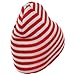 Trendy Striped Beanie - Red White OSFM