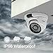 JideTech POE IP Camera Dome 2MP HD IP Dome with 24Leds, IP Security Camera Night Vision 65ft, Motion Detection, Weatherproof IP66 Indoor Outdoor ONVIF Supports, Home Surveillance Camera
