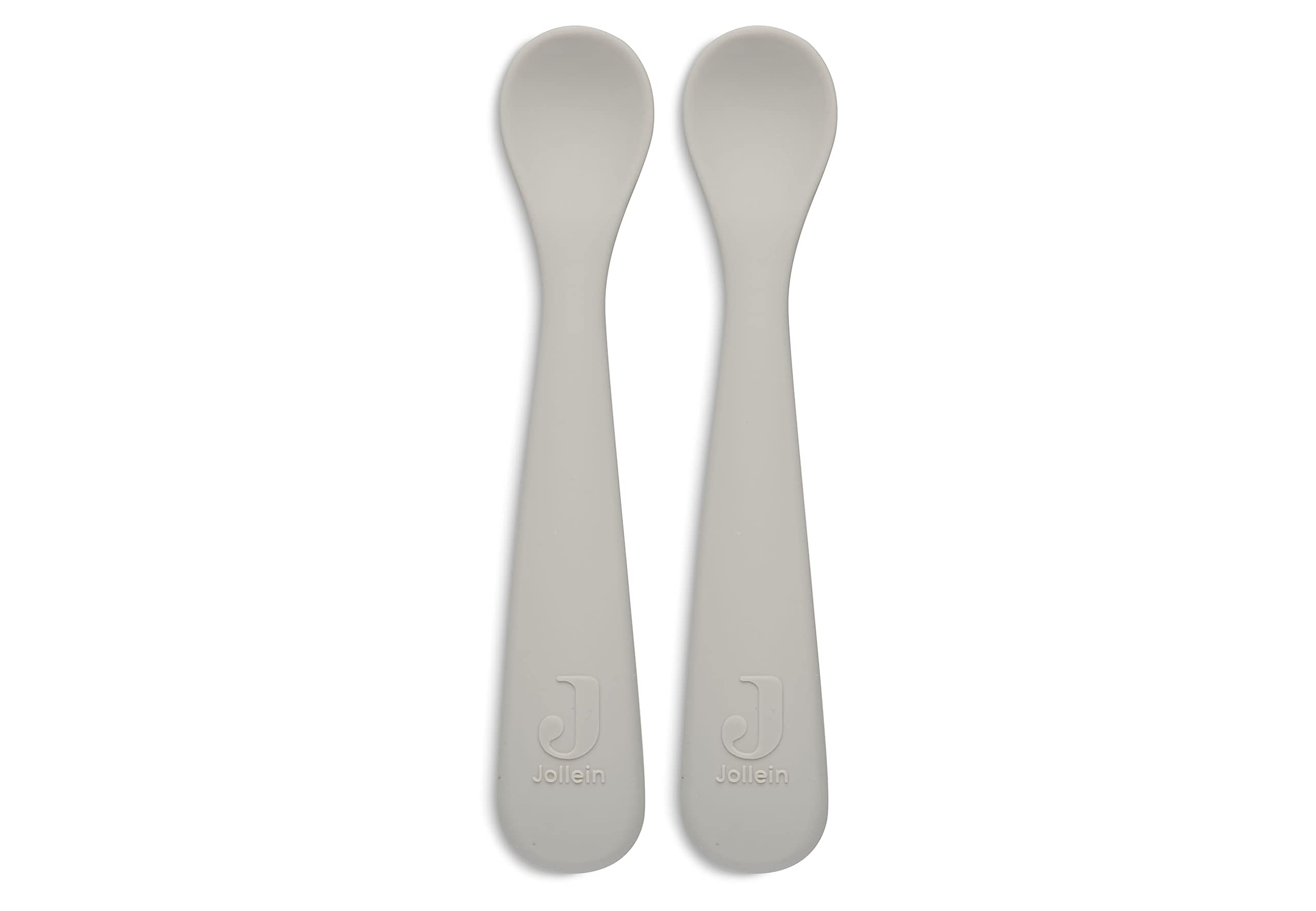 Jollein 710-001-00093 Feeding Spoons Set of 2 Silicone Nougat