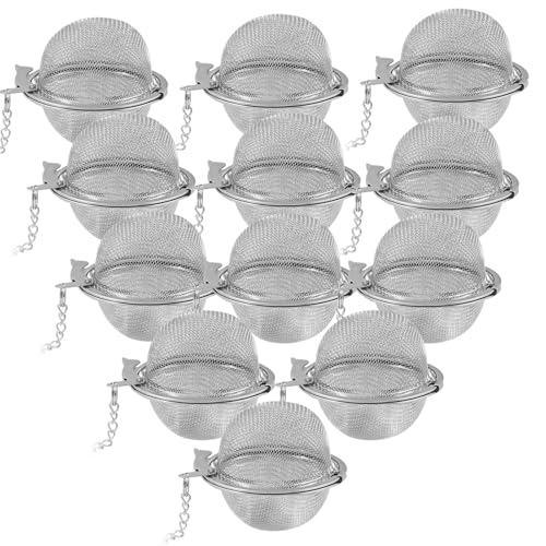 Stainless Steel Tea Ball Infusers, 12pcs Fine Mesh Tea Strainers
