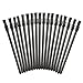 Hunputa 100PCS Pro Disposable MakeUp Lip Brush Lipstick Gloss Wands Applicator Make Up (Black)