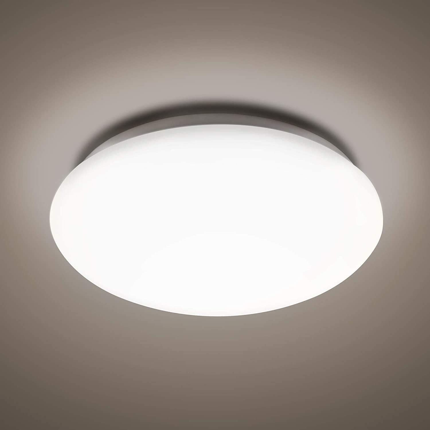UKEW 18W LED Bathroom Ceiling Light, Round Flush Mount Wall Bulkhead Fitting with IP44 Waterproof & Cool White 4000K - Image 3