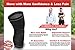 Knee Brace Compression Sleeve with Strap for Best Support & Pain Relief for Meniscus Tear, Arthritis, Running, Basketball, MCL, Jogging and Recovery for Men & Women (Black, Large)