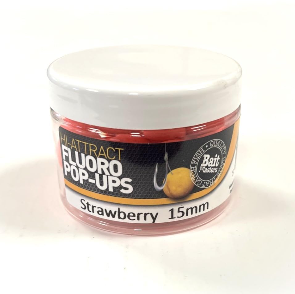 Fluro Pop-Ups Strawberry 15mm 40g s/l