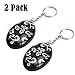 2-Pack Black 120dB Smart Emergency Personal Alarm Key Chain for Women,Kids,Girls,Superior,Explorer Bag Decoration Self Defense Electronic Device