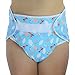 Rearz - Omutsu Bulky Fitted Nighttime Cloth Diaper (Blue - Airplanes) (Medium/Large)