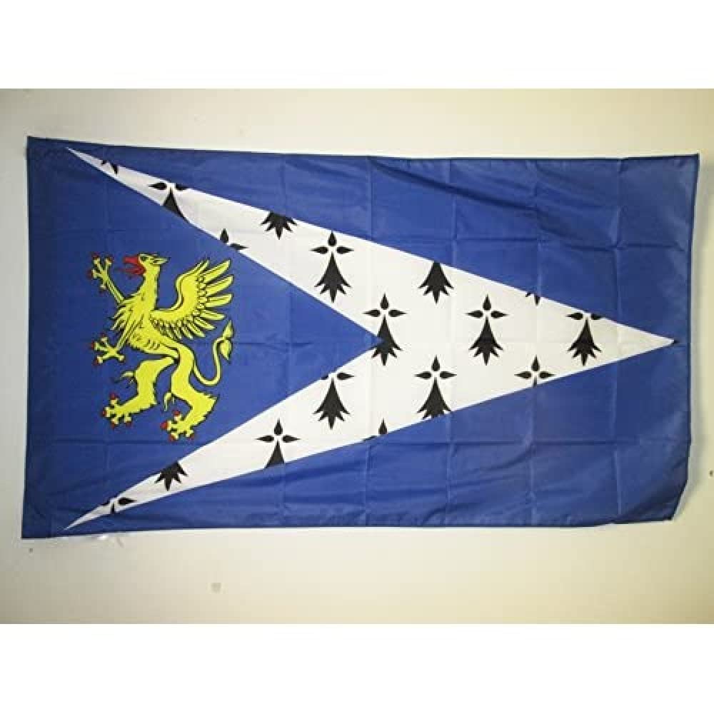 AZ FLAG - Pays de Saint-Brieuc Flag - 2x3 Ft - Bro Sant-Brieg Banner with Sleeve - 100% Polyester - Fade Resistant - Vivid Colors - 2' x 3' Feet - 90x60 Cm