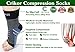 Crikor Plantar Fasciitis Compression Socks for Men & Women - Best Foot Sleeves with Ankle, Arch, Heel Support – Fast Pain Relief & Improve Blood Circulation – Better Than Night Splint Socks (1 Pair)