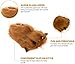Silver Lilly Bear Paw Animal Slippers (Brown, M)