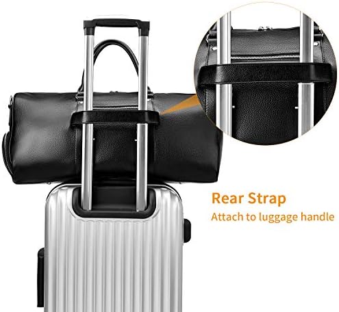 BOSTANTEN Genuine Leather Duffle Bag for Men Travel Overnight Gym Sports Luggage Duffel Bags 2 BOSTANTEN Genuine Leather Duffle Bag for Men Travel Overnight Gym Sports Luggage Duffel Bags