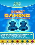 E-MODS GAMINGÂ® New Xbox One Controller Metal Blue analogue Thumbsticks thumb stick W/free Blue ABXY