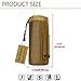 Huntvp Tactical Water Bottle Pouch Military Molle Pack Gear Waist Back Pack(Black)