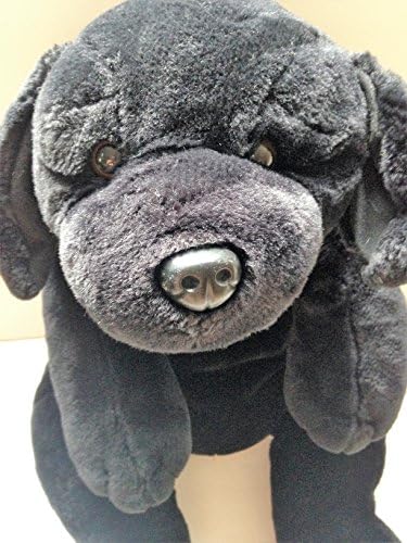 PLUSH JUMBO LABRADOR DOG Black Stuffed Animal Toy Big Puppy