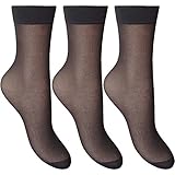 Women's Silky Soft, Sheer & Durable Smooth Knit Anklets (3 Pair Pack)