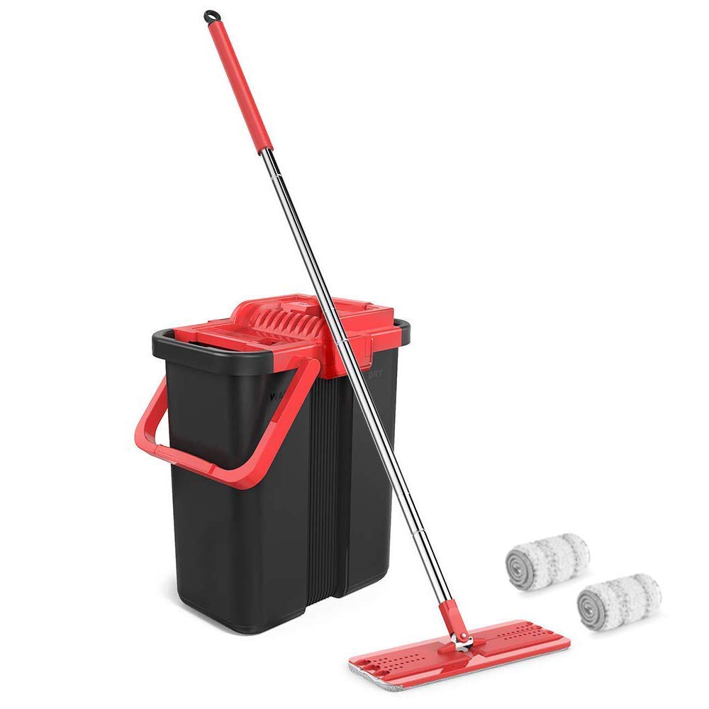 Topmop Stainless Steel Easywring Microfiber Mop And Bucket System