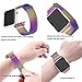 Ksun Compatible for Apple Watch Band 42mm, Milanese Mesh Loop Magnetic Closure Clasp Stainless Steel Replacement iWatch Band Compatible for Apple Watch Series 3 Series 2 Series 1Colorful