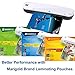 9-inch Laminator Machine Foil Application - MARIGOLD Thermal Laminating Machine with 20 laminating sheets / pouches, 3 tags and some reactive gold foil sheets (LM401)