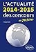 L'actualité 2014-2015 des concours en 70 fiches by 