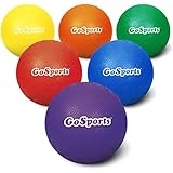 GoSports 5â€ Inflatable Dodgeball 6 Pack - No Sting Balls - Includes Ball Pump & Mesh Bag