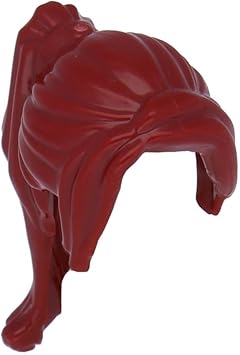 lego figuren kopfbedeckung haare weiblich langer dunkelrot