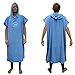 Ho Stevie! Thick Microfiber Surf Poncho (Wetsuit Changing Robe/Towel) [CHOOSE COLOR] (Blue)