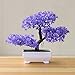 dezirZJjx Artificial Plants Welcoming Pine Bonsai Simulation Artificial Potted Plant Ornament Home Decor - Red