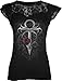 Spiral - Womens - VAMPIRE'S KISS - Lace Layered Cap Sleeve Top Black