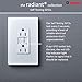 Legrand radiant 1597NTLTRNICC4 15 Amp Night Light GFCI Self Test Tamper-Resistant Decorator Duplex Outlet with Cool Touch LED, Nickel (1 Count)
