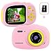 Kids Camera, IP68 Waterproof Camera for kids, HD 1080P Underwater Camera for children with 32GB SD Card / MP3 / MP4 / Games Function, Extra Stickers, Bag and Lanyard Digital Camera for Girls Boys Gift