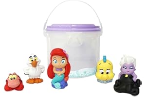 Disney Store Girl's Bath Set (Little Mermaid) - Kids Bath Accessories with Beloved Disney Characters - Colorful and Fun Bath Time Essentials for Kids - Suitable for All Ages