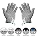 Hepcare Cut Resistant Gloves,Food Grade High Performance Level 5 Hand Protection Safety Cut Gloves for Kitchen,Wood Carving,Yard Work,Hand Work, 1 Pair,Bonus User Manual Included (Medium)