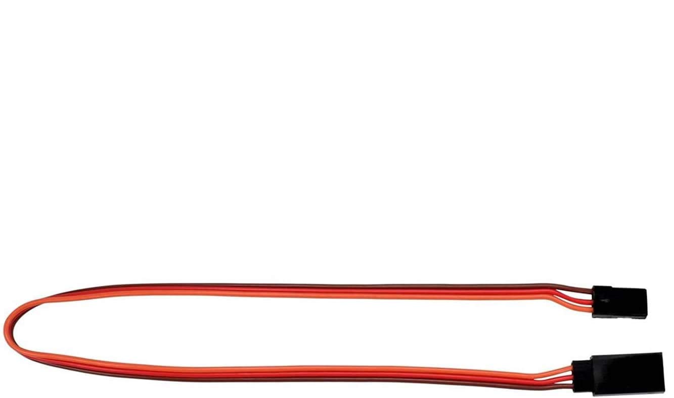 POFET 20pcs 30cm JR Style Servo Extension Cables, 3Pin Extension Cable 22AWG 60 Cores Wire Male to Female Futaba JR for Remote Control Aircraft