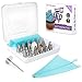Cake Decorating supplies kit 30 pcs - 26 baking tips in Storage Case-Flower nail- ONLY KIT with FREE eBOOK-silicone pastry bag, Coupler and “how to use” guide for Cakes Cupcakes.