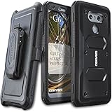 LG G6 Case, COVRWARE [Aegis Series] w/ Built-in [Screen Protector] Heavy Duty Full-Body Rugged Holster Armor Case [Belt Swivel Clip][Kickstand] for LG G6 2017 Release, Black