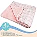 JOIE BEAN Fleece Baby Blanket for Girls | Soft and Fuzzy Minky Baby Blanket for Infant, Newborn | Warm Crib Blanket with Teddy Bear Pattern | Blanket for Baby Girl (Pink)