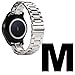 Valkit Compatible Gear S2 Bands Solid Stainless Steel Watch Band Metal Straps Business Sport Wristband Bracelet with Adapter Connector Replacement for Samsung Gear S2 SM-R720/730, Silver, Small