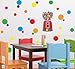 treepenguin Gumball Land Wall Stickers - Colorful Wall Decals for Kids - Peel and Stick for Bedroom Playroom and Daycare - Fun Wall Decor for All Ages