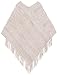 Simplicity Ponchos For Women Batwing Knitted Tassel Sweater Pashmina Shawl Khaki
