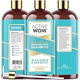 Active Wow Argan Oil & Organic Botanicals Anti Hair-Loss Shampoo - 16 Fluid Oz