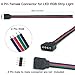 ZITRADES LED RGB Light Strips 10PCS Female Connector RGB Wire Cable for SMD 5050/3528 RGB LED Strip Light