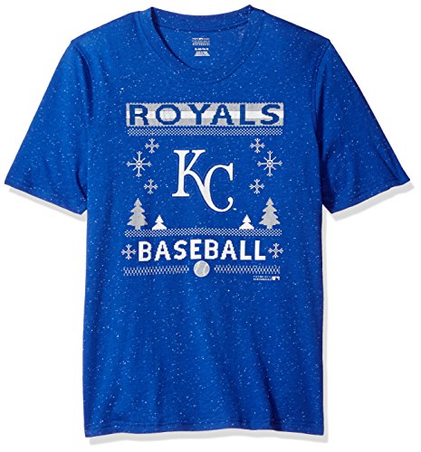 Outerstuff MLB Kansas City Royals Youth Boys Fleck Short Sleeve Tee, X-Large (1…