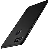 Spigen Thin Fit Google Pixel 2 XL Case with SF Coated Non Slip Matte Surface for Excellent Grip for Google Pixel 2 XL (2017) - Black