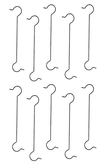 Feora9X Hanging Pot Extension Hook - Set of 10