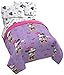 Disney Minnie Mouse Purple Love 4 Piece Twin Bed Set - Includes Reversible Comforter & Sheet Set - Super Soft Fade Resistant Polyester - (Official Disney Product)
