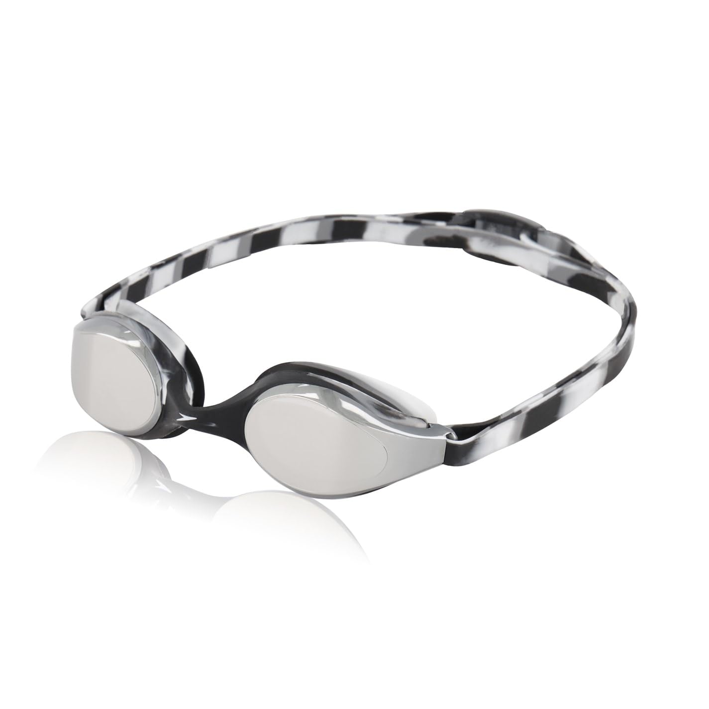 Speedo Unisex-Youth Hyper Flyer Swimming Goggles| Comfortable Fit | Adjustable Design | Anti-fog | Anti-leak Goggles, Sna Silver, One Size