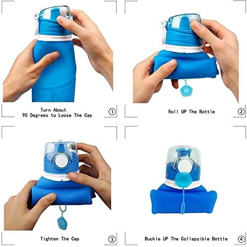 Collapsible silicone water bottle, priced at $13.99.