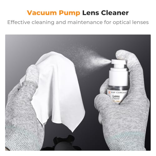 K&F CONCEPT 10 in 1 Cleaning Kit (Cleaning Cloth + Microfibre Cloth + Photo Bulb) for SLR Camera Lens..