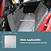 Mpow Dog Seat Cover, Bench Style Dog Car Seat Covers with 2 Seat Belts&Storage Pockets, Fits to Middle Armrest Back Seat, Seat Protector from Scratch/Dirty, Nonslip Pet Seat Cover for Cars Trucks SUVs